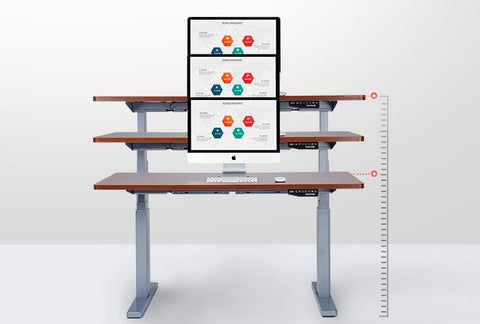 Cadru de birou electric IntelliDesk, inaltime reglabila 71,5-121cm, 2 motoare, controler digital cu memorie, sistem anticoliziune, greutate suportata 100kg, alb, nou