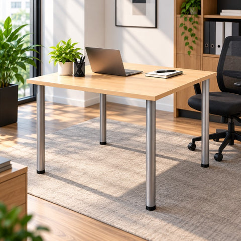 Birou 80 x 80 cm - Compact, Ideal pentru Spatii Mici si Birouri Individuale