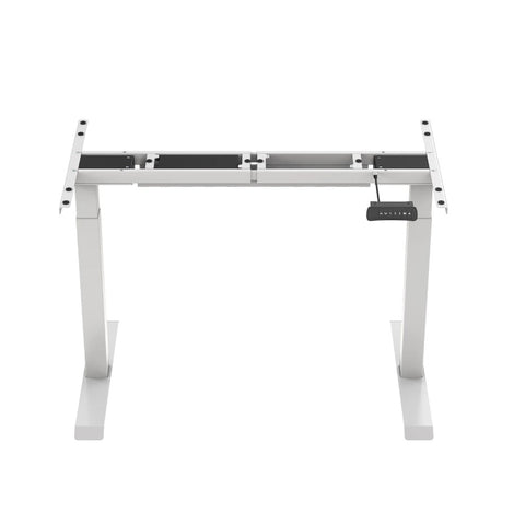 Birou Reglabil Electric IntelliDesk ET114, Blat Alb 160 x 60 cm, Cadru Alb, 2 Motoare, Controler Digital cu Memorie, Sistem Anticoliziune, Nou