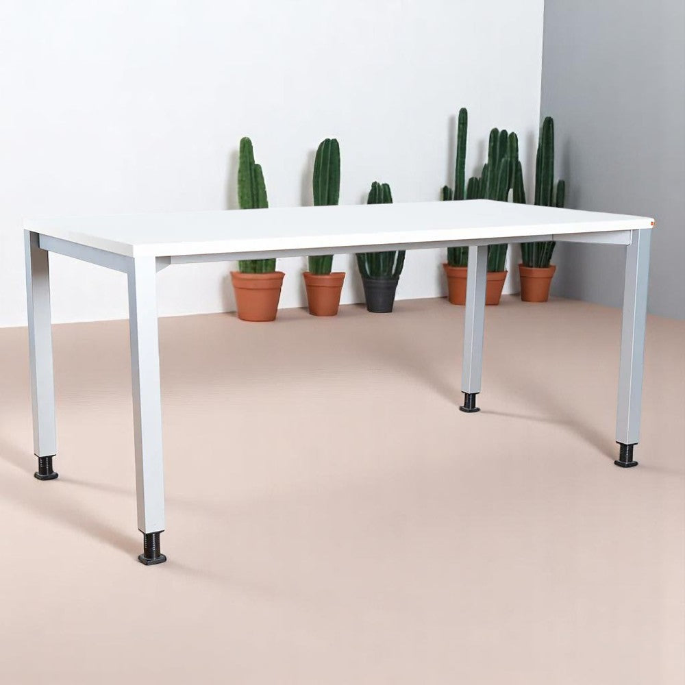 Lot 6 Mese de Birou Blaha Office Desk - Model Alb, 120x80 cm, Înălțime Ajustabilă - Second Hand