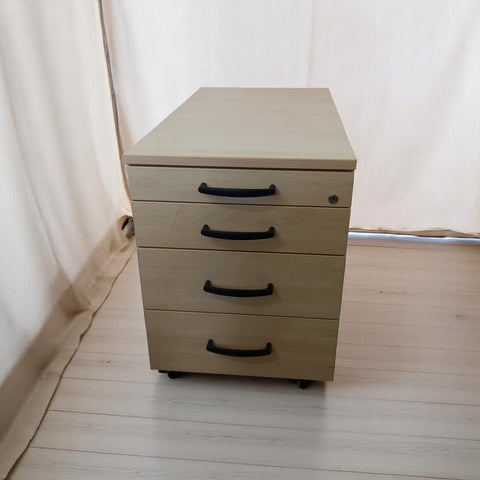 Set Office ARȚAR - Birou electric Vielhauer 160x80 cm PLUS Rollbox 4 sertare, 48 cm x 41 cm x 80 – second hand