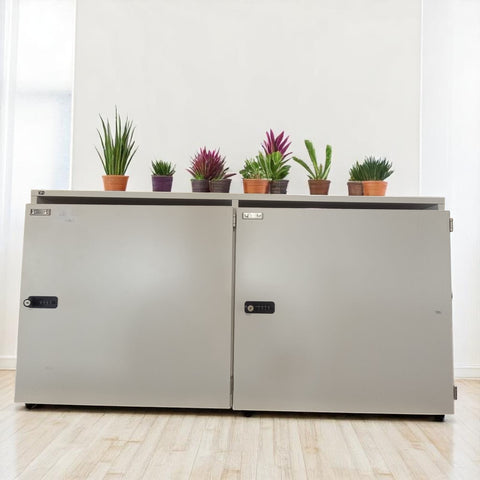Set 3 bucati dulap Locker alb marca VS 120x67x35 cm, 2 usi - second hand