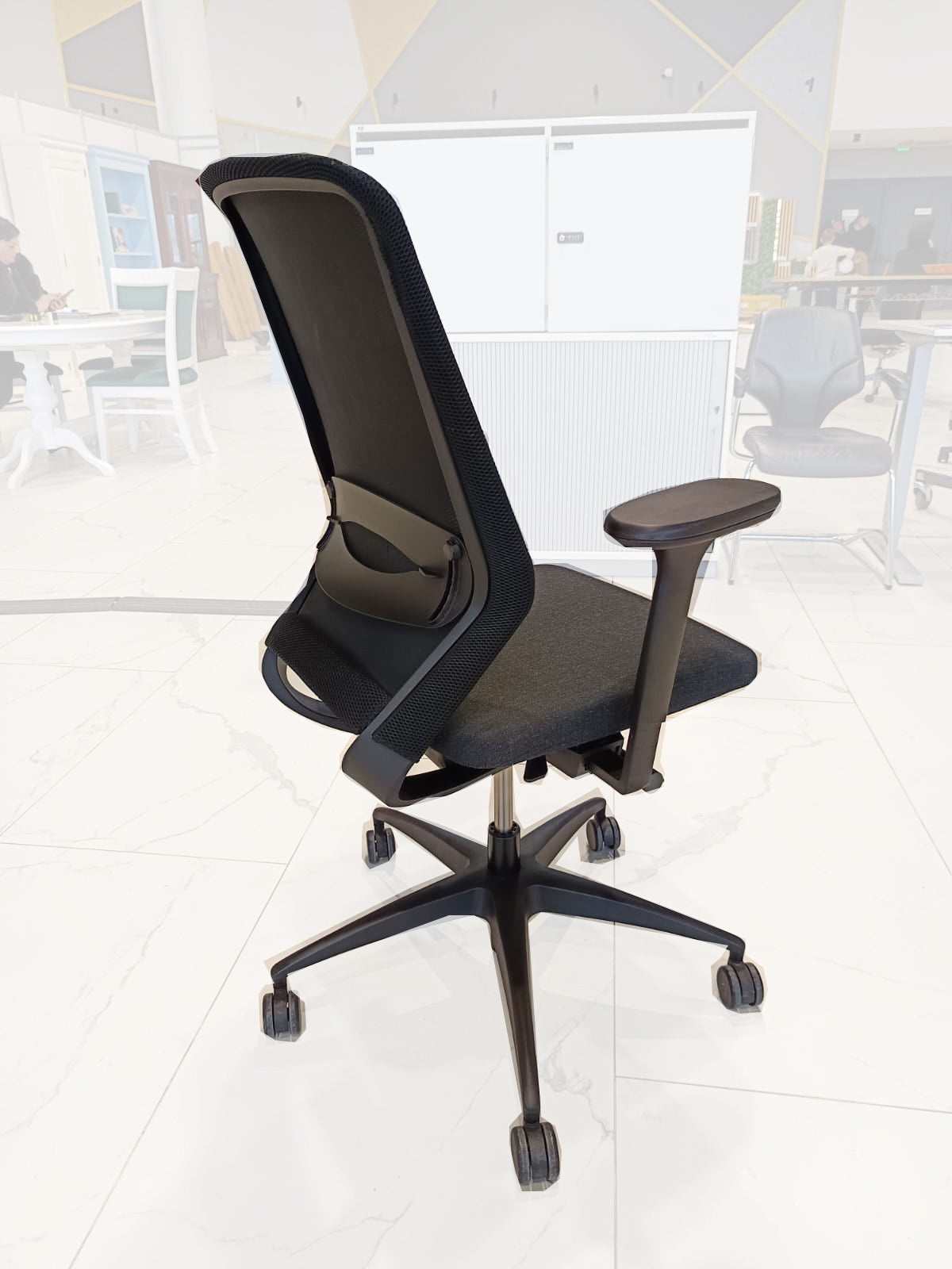 Scaun Ergonomic Drabert KF 4399 cu Spătar Mesh Negru - Second Hand