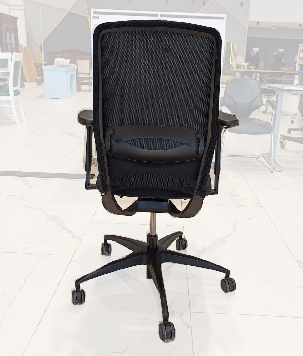 Scaun Ergonomic Drabert KF 4399 cu Spătar Mesh Negru - Second Hand