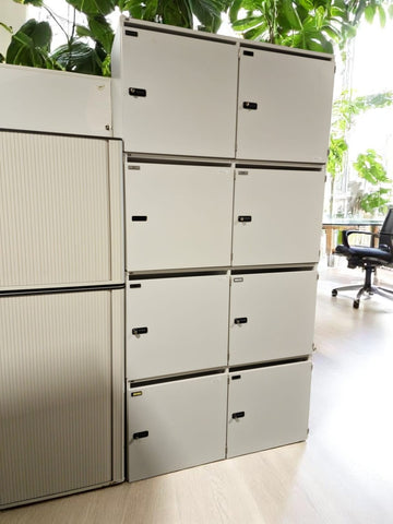 Set 3 bucati dulap Locker alb marca VS 120x67x35 cm, 2 usi - second hand