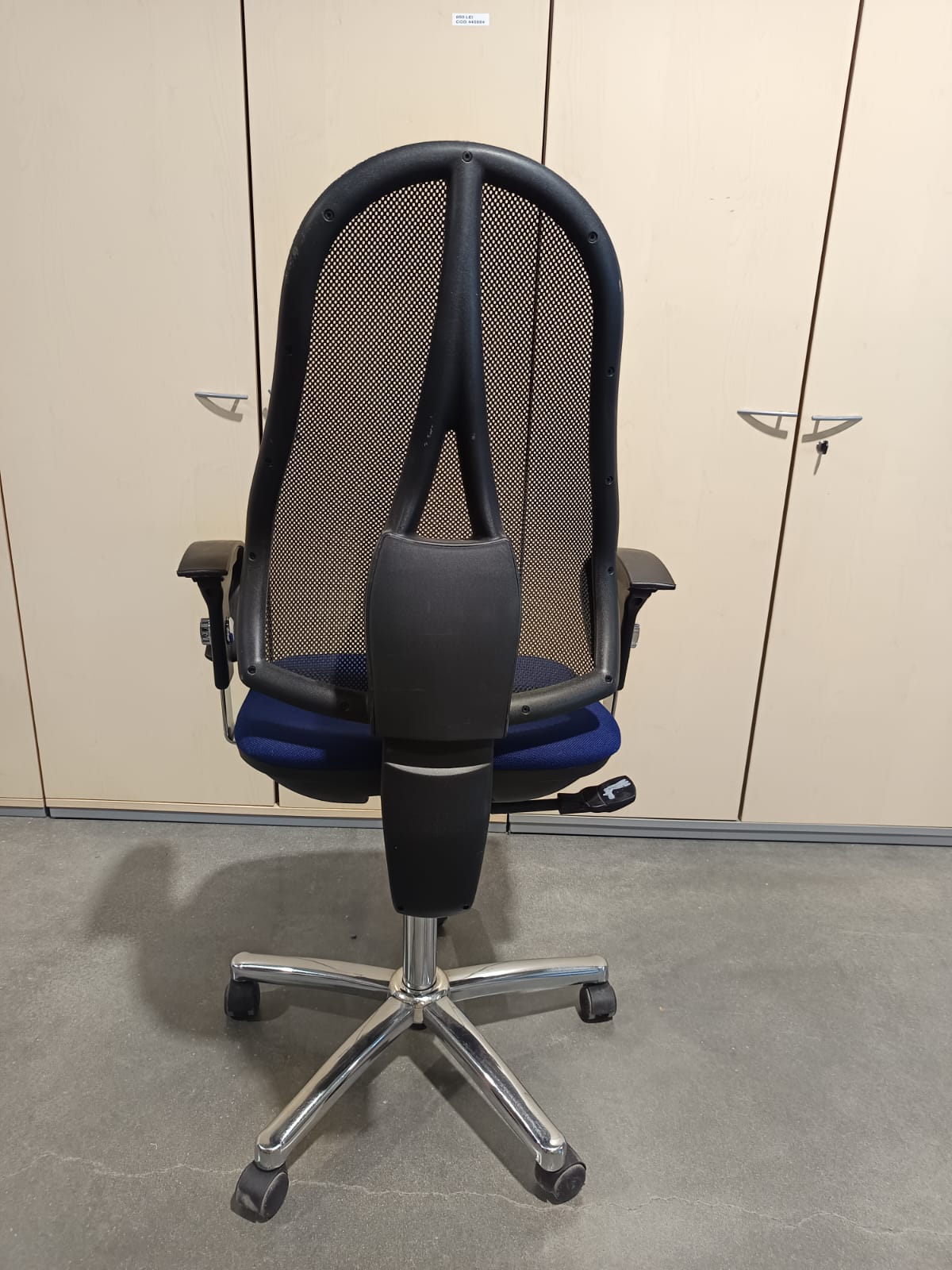 Scaun ergonomic Topstar Blue, spatar mesh negru - second hand