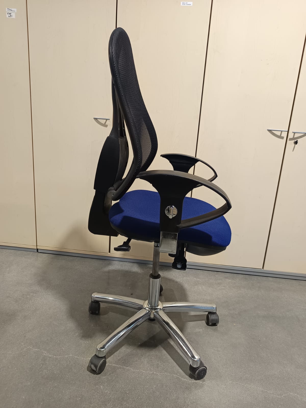 Scaun ergonomic Topstar Blue, spatar mesh negru - second hand