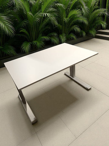 Birou electric Vielhauer - Blat Blaha 120x80 cm ALB