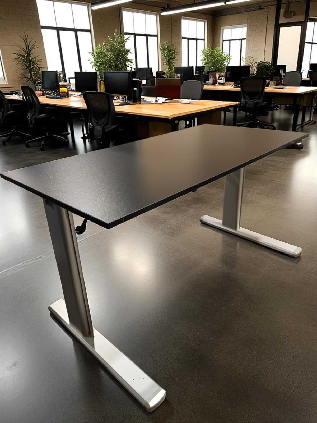 Birou electric Vielhauer - Blat NOU 140x70 cm NEGRU