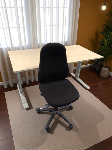 Set Birou electric Vielhauer 160x80 cm și scaun de birou marca GS fără cotiere – second hand