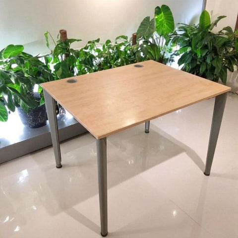 Birou Techo artar dimensiuni 100x80 cm, cadru metalic gri - second hand (fara separator)