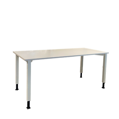 Lot 6 Mese de Birou Blaha Office Desk - Model Alb, 120x80 cm, Înălțime Ajustabilă - Second Hand