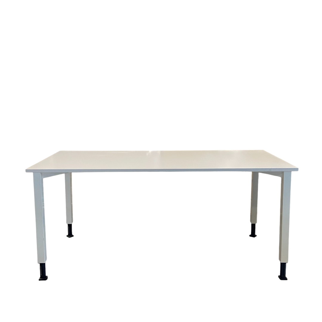 Lot 6 Mese de Birou Blaha Office Desk - Model Alb, 120x80 cm, Înălțime Ajustabilă - Second Hand