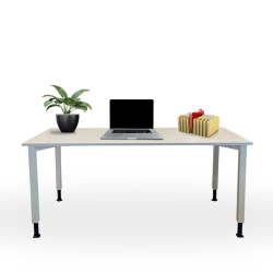 Masa de birou Blaha Office Desk - model Alb, dimensiuni 120x80 cm, inaltime ajustabila, second hand