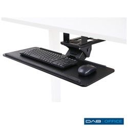 Pachet birou electric 120cm X 60cm, alb + suport reglabil tastatura 